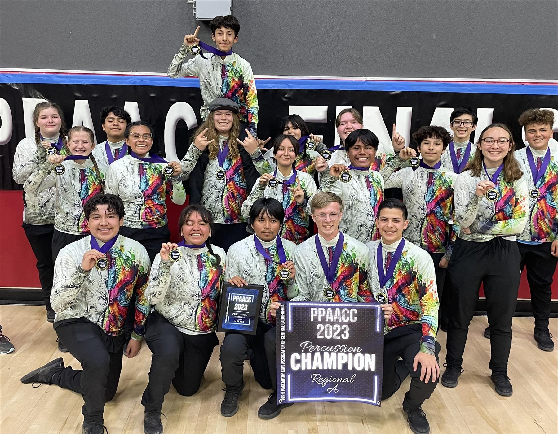 The Taft Drumline earned 1st place in their division and scored an 82!